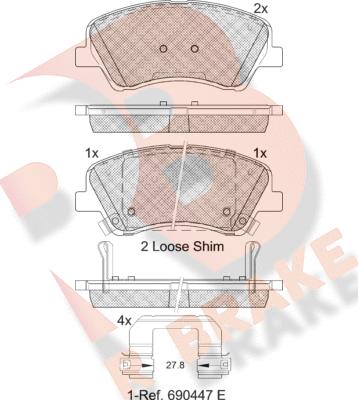 R Brake RB2298 - Jarrupala, levyjarru inparts.fi