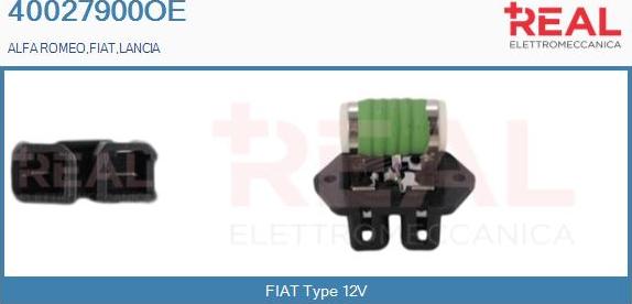 REAL 40027900OE - Esivastus, sähkömoottori-jäähdytystuuletin inparts.fi