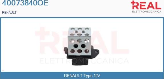 REAL 40073840OE - Esivastus, sähkömoottori-jäähdytystuuletin inparts.fi