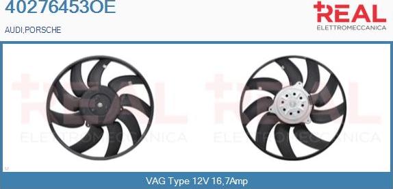 REAL 40276453OE - Tuuletin, moottorin jäähdytys inparts.fi
