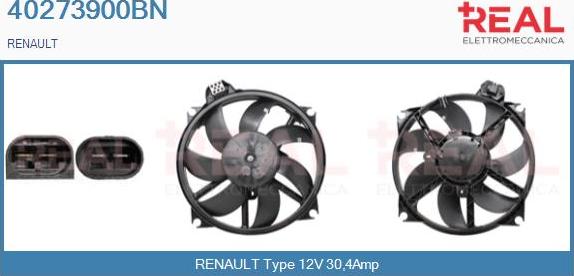 REAL 40273900BN - Puhallinmoottori, jäähdytituulet. inparts.fi