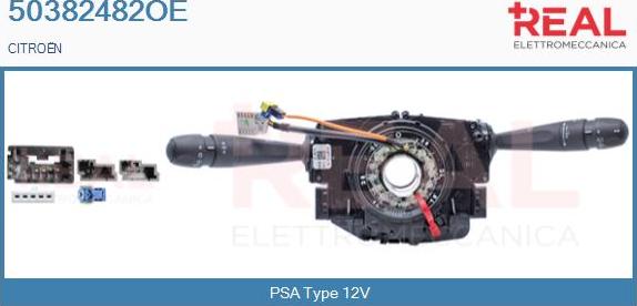 REAL 50382482OE - Kytkin, ohjausakseli inparts.fi