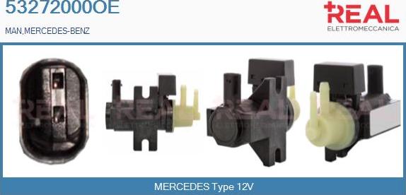 REAL 53272000OE - Painemuunnin, pakokaasun ohjaus inparts.fi