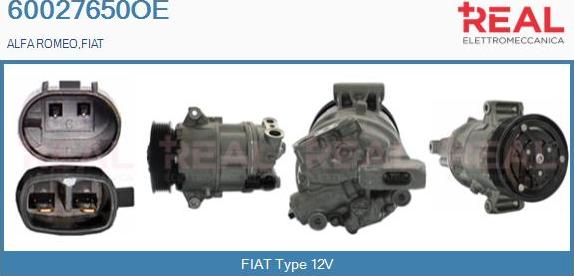 REAL 60027650OE - Kompressori, ilmastointilaite inparts.fi