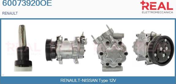 REAL 60073920OE - Kompressori, ilmastointilaite inparts.fi