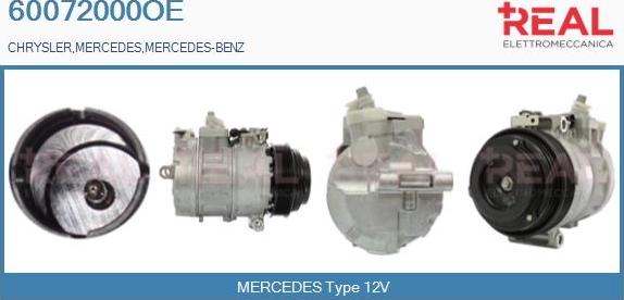REAL 60072000OE - Kompressori, ilmastointilaite inparts.fi