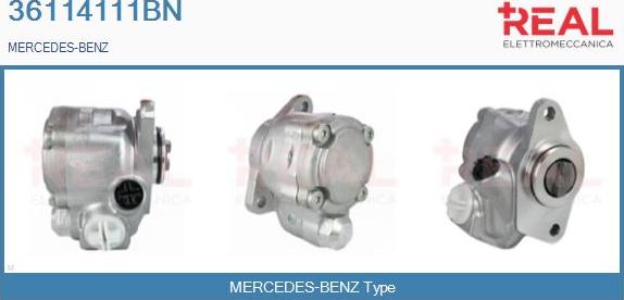 REAL 36114111BN - Hydrauliikkapumppu, ohjaus inparts.fi