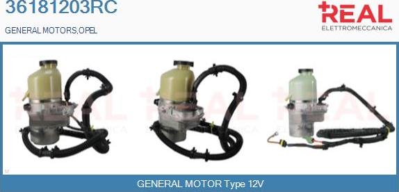 REAL 36181203RC - Hydrauliikkapumppu, ohjaus inparts.fi