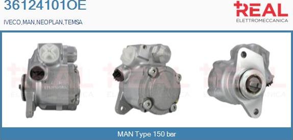 REAL 36124101OE - Hydrauliikkapumppu, ohjaus inparts.fi