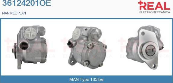 REAL 36124201OE - Hydrauliikkapumppu, ohjaus inparts.fi