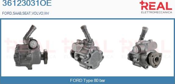 REAL 36123031OE - Hydrauliikkapumppu, ohjaus inparts.fi