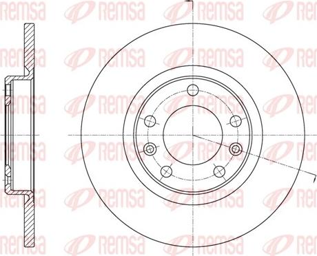 Remsa 61555.00 - Jarrulevy inparts.fi