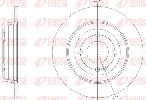 Remsa 61570.00 - Jarrulevy inparts.fi