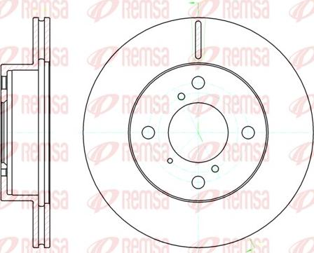 Remsa 61104.10 - Jarrulevy inparts.fi