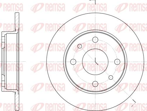 Remsa 6110.00 - Jarrulevy inparts.fi