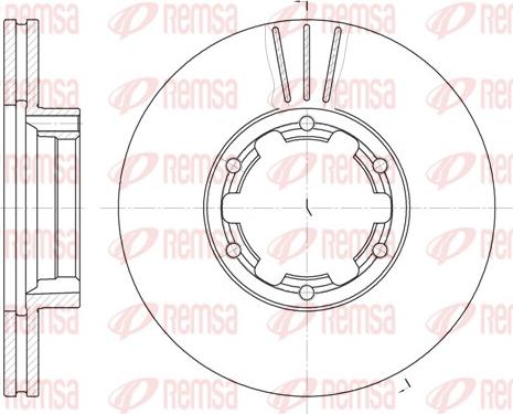 Remsa 6234.10 - Jarrulevy inparts.fi