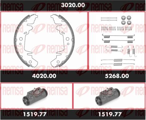 Remsa 3020.00 - Jarrukenkäsarja inparts.fi