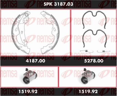 Remsa SPK 3187.03 - Jarrukenkäsarja inparts.fi