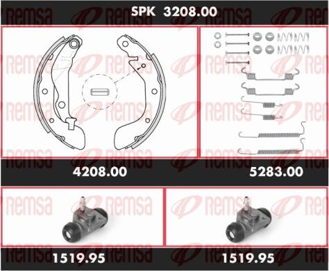 Remsa SPK 3208.00 - Jarrukenkäsarja inparts.fi