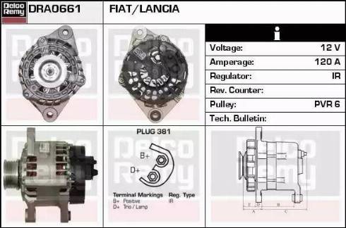 Remy DRA0661 - Laturi inparts.fi