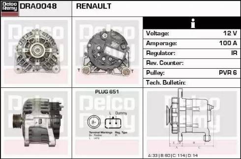 Remy DRA0048 - Laturi inparts.fi