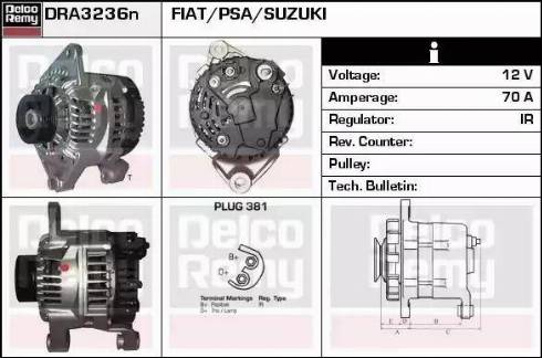 Remy DRA3236N - Laturi inparts.fi