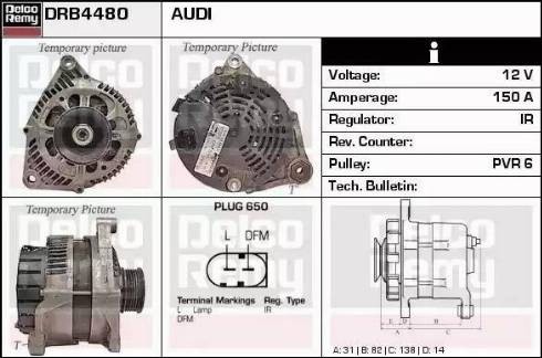 Remy DRB4480 - Laturi inparts.fi