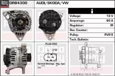 Remy DRB4300 - Laturi inparts.fi