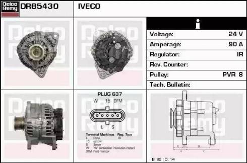 Remy DRB5430 - Laturi inparts.fi