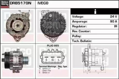 Remy DRB5170N - Laturi inparts.fi