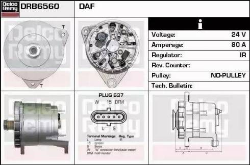 Remy DRB6560 - Laturi inparts.fi