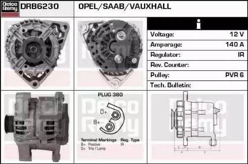 Remy DRB6230 - Laturi inparts.fi