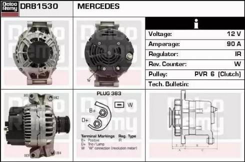 Remy DRB1530 - Laturi inparts.fi