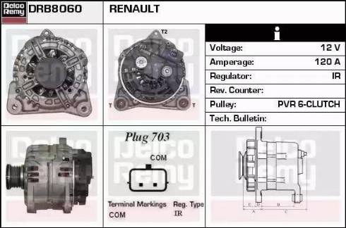 Remy DRB8060 - Laturi inparts.fi