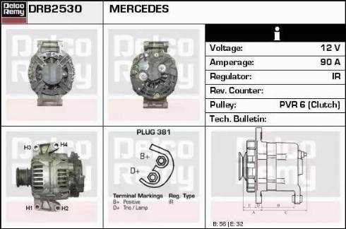 Remy DRB2530 - Laturi inparts.fi