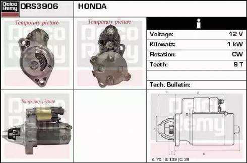 Remy DRS3906 - Käynnistinmoottori inparts.fi