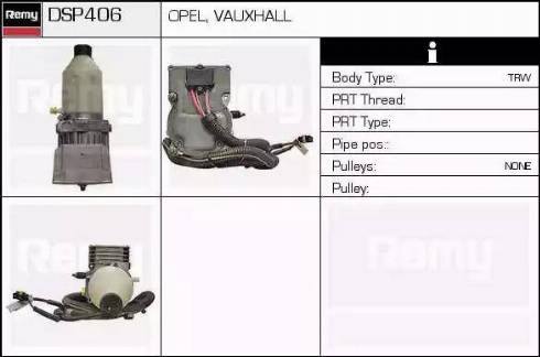 Remy DSP406 - Hydrauliikkapumppu, ohjaus inparts.fi