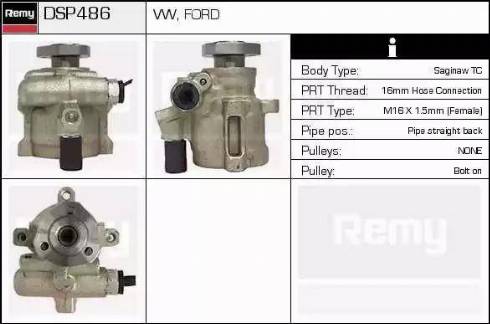 Remy DSP486 - Hydrauliikkapumppu, ohjaus inparts.fi