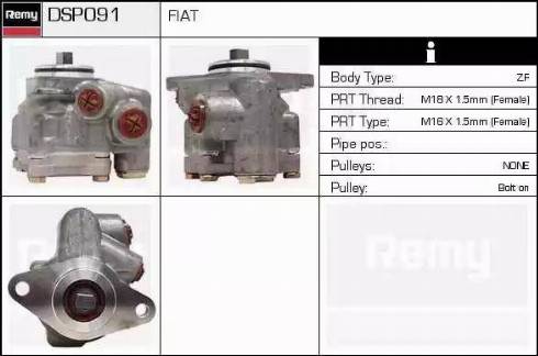 Remy DSP091 - Hydrauliikkapumppu, ohjaus inparts.fi