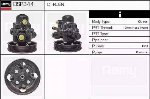 Remy DSP344 - Hydrauliikkapumppu, ohjaus inparts.fi