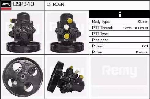 Remy DSP340 - Hydrauliikkapumppu, ohjaus inparts.fi