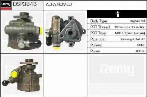 Remy DSP3843 - Hydrauliikkapumppu, ohjaus inparts.fi