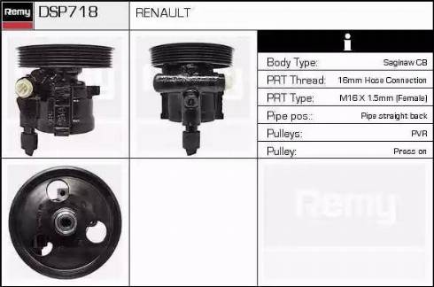 Remy DSP718 - Hydrauliikkapumppu, ohjaus inparts.fi