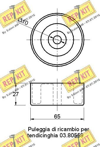 REPKIT RKT1646 - Ohjainrulla, moniurahihna inparts.fi