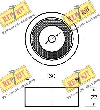 REPKIT RKT1653 - Ohjainrulla, moniurahihna inparts.fi