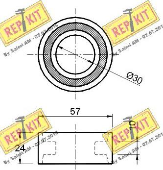 REPKIT RKT1044 - Ohjainrulla, hammashihna inparts.fi