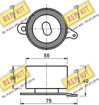 REPKIT RKT1386 - Kiristysrulla, hammashihnat inparts.fi