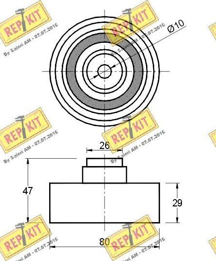 REPKIT RKT1295 - Ohjainrulla, hammashihna inparts.fi