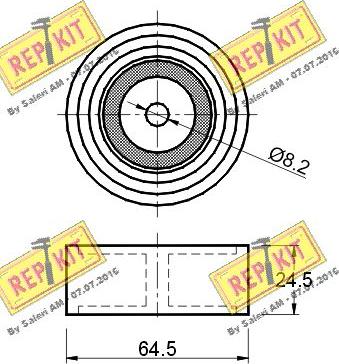 REPKIT RKT1778 - Ohjainrulla, moniurahihna inparts.fi