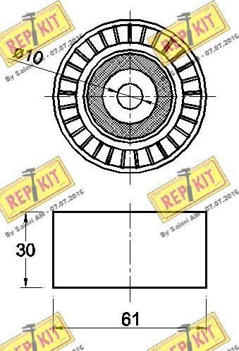 REPKIT RKT3446 - Ohjainrulla, hammashihna inparts.fi